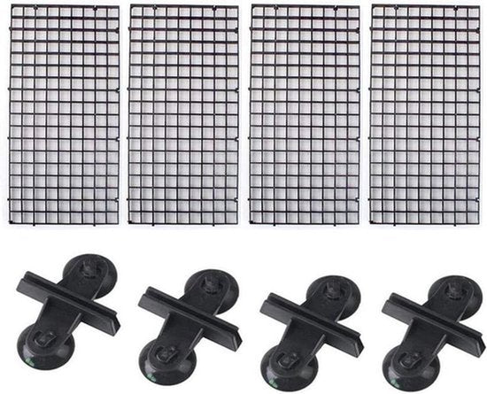 Aquarium Eierdoos Isolatienet Filter Plastic Gaas Scheidingsplaat - Set van 4