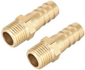 messing metrische connector naar slang met weerhaken 10 mm x M12 x 1,25 (2 stuks)