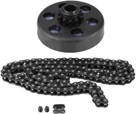 3/4" centrifugaalkoppeling, 12 tands kettingschroefsets Go Kart-ketting met 35 kettingschroefsets, geschikt voor Go Kart Mini Bike