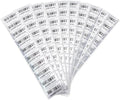 Beveiligingsstickers - Transfer - Tamper-Proof - Leegdom - Beveiligingsgarantie - Nietig Labels - Strookcode - 25x50mm - 1x2inch - Zilver - Geschikt voor 100 stuks