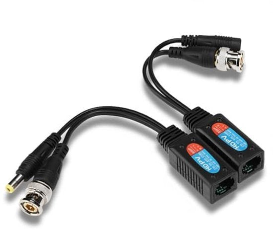Coax Naar Ethernet -adapter, Balun Transceiver Naar Ethernet -adapters Balun Video Power Pair zender