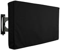Buiten-tv-hoes - 65-inch model - voor 63-65 inch - waterdichte en weerbestendige flatscreenhoes voor buiten - Met klittenband - voor tv's op terras, balkon, tuin – UV-bestendig – Robuust Oxford 600D - zwart