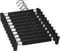Kledinghangers - 10 Stuks - Broekhangers - Broekhangers met Knijpers - Kleerhangers - Rokhangers - Antislip Hanger met Clips - Kledingrek/Kapstok/Jas/Broek Hanger - Ruimtebesparend - Verstelbare Cliphangers, Kledingjas Kleding Jeans Hangers
