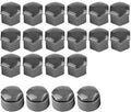 20 stuks Wielmoer Velgdeksel, Universele Stofkap Beschermende Kappen 17mm Moer Auto Wiel Auto Naaf Schroef Bescherming Diefstalbeveiliging Deksel (Grijs)