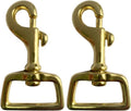 Carabiner haken messing draaibare karabijnhaak met draaibare scharnier voor hondenriem hondenhalsband tassen tasriem sleutelhanger rugzak accessoires (25mm)