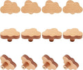 Handgrepen - 12 Stuks - Hout - 6*4.1*3.2 cm - Wolken vorm - Handgrepen voor Babykamer - Handgrepen kast - Handgrepen keukenkast - Meubelgreep - Met schroeven - Kleine handgreep - Handgrepen voor deur en lade