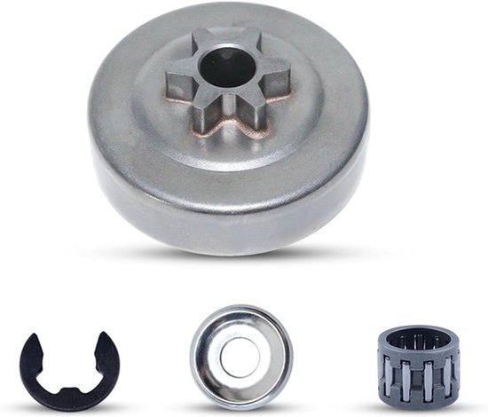 3/8" 6T Koppeling Drum Tandwiel Wasmachine E-Clip Kit voor Stihl Kettingzaag 017 018 021 023 025 - Past op MS170 MS180 MS210 MS230 MS250 - #1123 640 2003