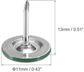 100 stuks groene platte kop bekledingsspijkers, zwaar belastbare duwpennen, 11 x 13 mm decoratieve duimspijkers voor muur, kurkplaat, meubels en notitiebord
