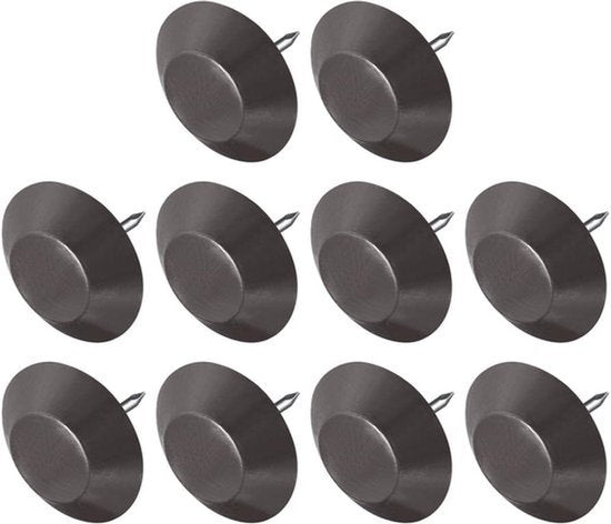 Meubelpoten Spijker (22mm/0.87inch) 70 stuks, Ronde kunststof glijders voor opritten en stoelen - voor stoelen, bankmeubels, glijders, beschermpad, bruin