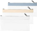 3 stuks geldzakken met rits 20 x 10 cm muntzakje doorzichtige muntenportemonnee multifunctionele geldorganizer plastic geldenveloppen voor zaken thuis school (3 kleuren)