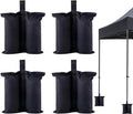 Zandverzwaringszakken voor buiten: 4 stuks winddichte zandzakken voor tent 34 × 34 cm – vaste tentstokken gewicht paviljoen zandzak voor camping strand tuin