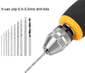 Mini Handboor, Set van 10 Kleine Handboor Spiraalboren Micro Mini Draagbare Gereedschapsset 0,8-3,0 Mm voor Modelsieraden Walnoot Amber Bijenwas Olijfmoer