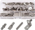 Set van 120 stevige steunpennen in 4 stijlen en maten 5 mm en 6 mm, ideaal voor meubels, kasten, boekenplanken en keukenplanken voor betrouwbare ondersteuning