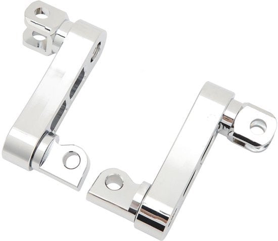 Voetsteunen voor motorfietsen, verstelbare hoogte voetsteun klem extensie bracket extensie brackets voor snelwegsteunen 360° verstelbare robuuste extensie bracket voor voetsteun voor