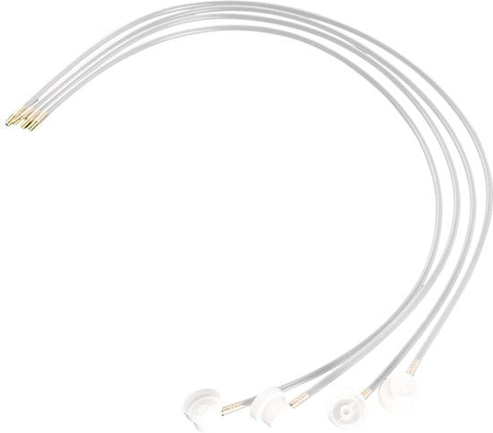 4PCS spuitbusverlengstuk 60cm met metalen spuitmondstuk verlengslang voor mannelijke spuitbussen 23 mm mondstuk 4mm klepstaal
