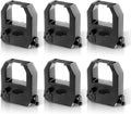 Tijdklok Lint Vervanging voor Amano PIX en TCX | Inktlint, 6 Stuks | BX-6000 EX-9000 Geschikt | NS5100 TS-4000i