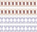 Elastische Aluminium Verbandclips - Rekbare Metalen Klemmen voor Verschillende Soorten Verbanden 40 Stuks Brons M