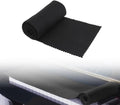 Toetsenborddoek pianotoetsenbord stofbescherming toetsenbordafdekking zachte pianodoek cover beschermhoes reiniging van de piano of het toetsenbord 125 x 15 cm (zwart)