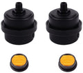 1/4 "PT 12 mm luchtcompressor geluiddemper filter plastic luchtcompressor inlaatfilter demper stilte met filterelement - pak van 2