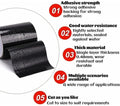 Reparatietape, zwembadreparatietape, waterdichte plakband, zwarte afdichtstrip, 10 cm 1,5 m
