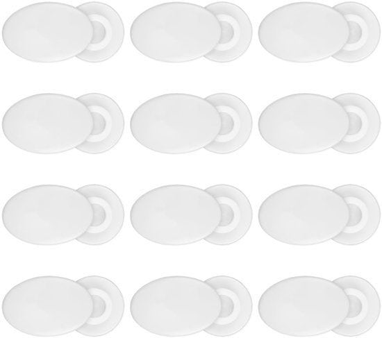 12-delige Marathon Startnummer Clips - Lichtgewicht ABS - Pinloze Ontwerp