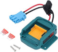 Handige Connector Batterijadapter met Kabelboomconnector, Veelzijdige Compatibiliteit Extra Voeding voor BL1860, BL1850, BL1840 (blauwe stekker)