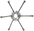 Staaldraad bosmaaier, roterende onkruidborstel, draaiknoop, trimmerkop, 25,4 mm, gatdiameter voor lithiumbatterij, grastrimmer (6T)
