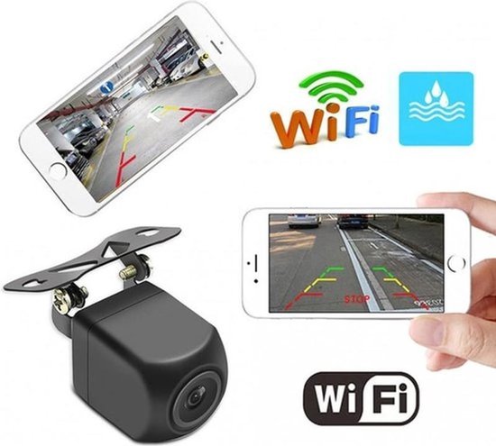 IP66 Waterdichte nachtzicht Mini WiFi achteruitrijcamera, nachtzicht Afstand: 5-10m