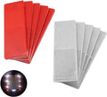 Rechthoekige reflectoren - Zelfklevend - 10 stuks - Voor deurpalen, aanhangers en motorfietsen - Reflecterende veiligheid - Wit en rood