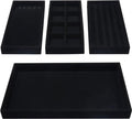 Sieradenorganizer - Stapelbaar - Velours - Bakken - Lade - Display - Dozen - Verwijderbare Secties - Kettingen - Ringen - Armbanden - Oorbellen.