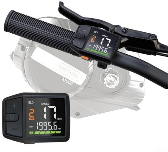 Display, Elektrische Fiets Compatibel met Bafang Motor Display M500 M600 BBS0102 HD UART/CAN Protocol Meter