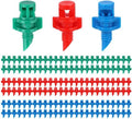 150 Stks Druppelirrigatie-Emitters, 90/180/360 Graden Micro-Sproeihoofden Refractie-Druppelaars Voor Tuin Gazon & Boerderij Watersysteem