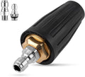 Turbo Nozzle hogedrukreiniger met 1/4'' 3/8'' roestvrijstalen snelkoppelingen 4000 PSI Max. 5000 PSI 4,0 GPM roterende turbo-sproeier voor het reinigen van tuin, beton en steen