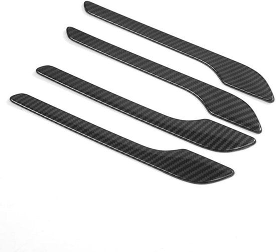 Deurhandvat Cover Set Carbon Fiber Patroon - Auto Accessoires - Tesla Model 3 Model Y - 2017-2021