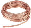 8mx3mm platte gevlochten koperen aardingsband, gevlochten naakte koperdraad voor aarding en geluidsreductie, 0,8mm dik