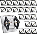 20 Stuks Schakelaar Cassettes Reparatie Steunbalk Houder met Schroef voor Cassette Reparatie voor Wand Schakelaar Reparatie Kit Elektrische Kast Gebroken Haak Houder Zwart A