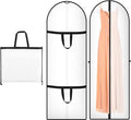 Lange kledingbeschermhoes 180 x 60 cm - Ritssluiting - Anti-stof - Bruiloftsjurk - Premium - Bruidsjurken - Avondjurken - Opvouwbaar