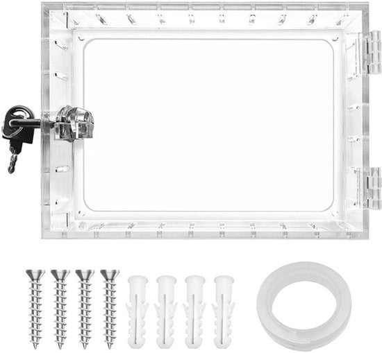 Universele Thermostaat Lock Box met Sleutels en Wandmontage - Transparante Acryl - Thuisbeveiliging