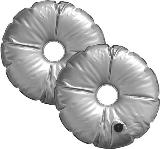2 stuks strandvlag gewicht waterzakken buitenparaplu veer vlag basis waterzak bruikbaar opvouwbare PVC gewicht basis voor reclamevlaggen parasol