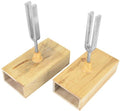 2 Stuks Stemvork 440HZ, Stemvork, Vibratie Stemvork Resonantie Stemvork met Houten Resonatorbox Experimenteel Instrument met Stemvork Klopper 6,5 X 16 Mm