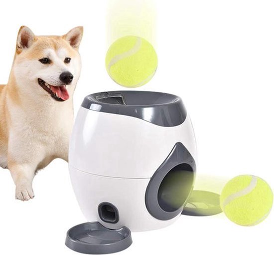 Interactief hondenspeelgoed: geheugentrainer tennisbal werper machine