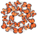 24 stuks monarchvlindermagneten, kunstmatige monarchvlinderdecoraties, 3D vlindermuurstickers voor knutselen, muurdecoratie, kunstkamer, koelkast, Halloween, verjaardagsfeestje (oranje)