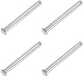 10 x 110mm Enkelgat Clevis Pins - 4 Stuks 304 Roestvrijstalen Platte Koppen voor Lock Link Hinge Systemen - Zilver