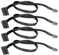 4 stuks SATA voedingskabel SATA 15 pin naar 4 pin PCI Express kaart voedingskabel adapter 40 cm 90 graden rechte hoek