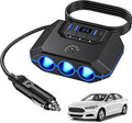 Autolader, sigarettenaansteker, verdeler: 120 W, auto-aansluiting, 12 V sigarettenaansteker, 7 in 1 adapter, basis met 3 stopcontacten en 4 USB-poorten, meervoudige stekkersplitter voor GPS