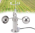 Anemometers Wind Speed Sensor 3 Cups Wind Speed Sensor Anemometer 0-3.8V voor Energiecentrales Meteorologische Monitoring - Aluminium Legering
