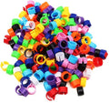 200 Stks 8mm Plastic Veelkleurige Vogel Beenbanden - Duiven, Papegaaien, Kip Identificatie Ringen