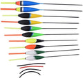 Hengelstop - Vissen - dobbers - Slip-drift haken - 10 stuks - Verschillende maten - Drijvend - Accessoires - Geschikt voor zacht water.