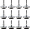 Verstelbare voet met impactmoer 12 stuks M6 x 18 x 30 mm niveauvoeten verstelbare ondersteuning voor tafel
