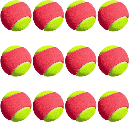 Tennisballen voor beginners, training en kinderen - Set van 12 stuks
